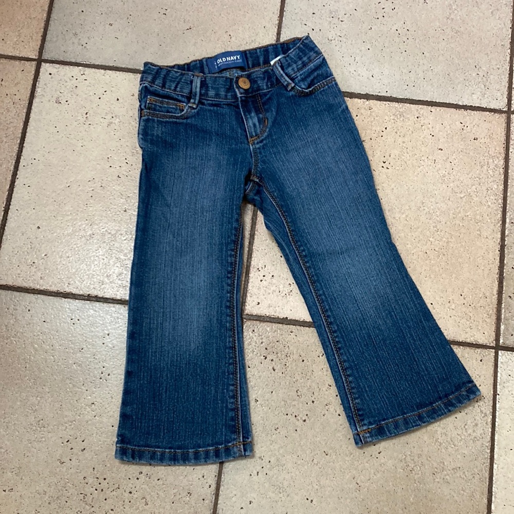 Old navy boot cut jeans, size 3T